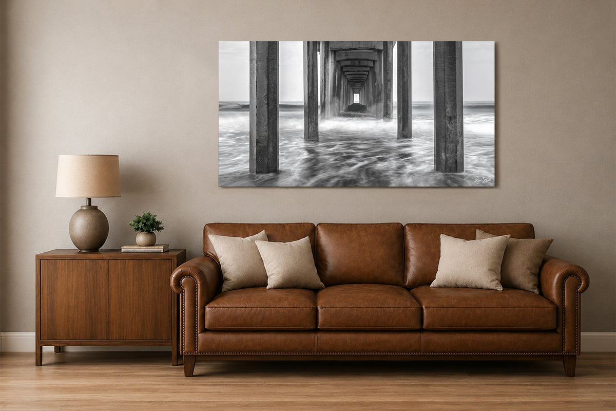Scripps Pier Monochrome