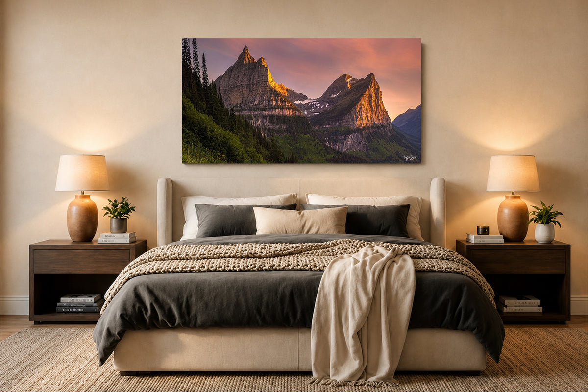 Crimson Peaks - Glacier National Park