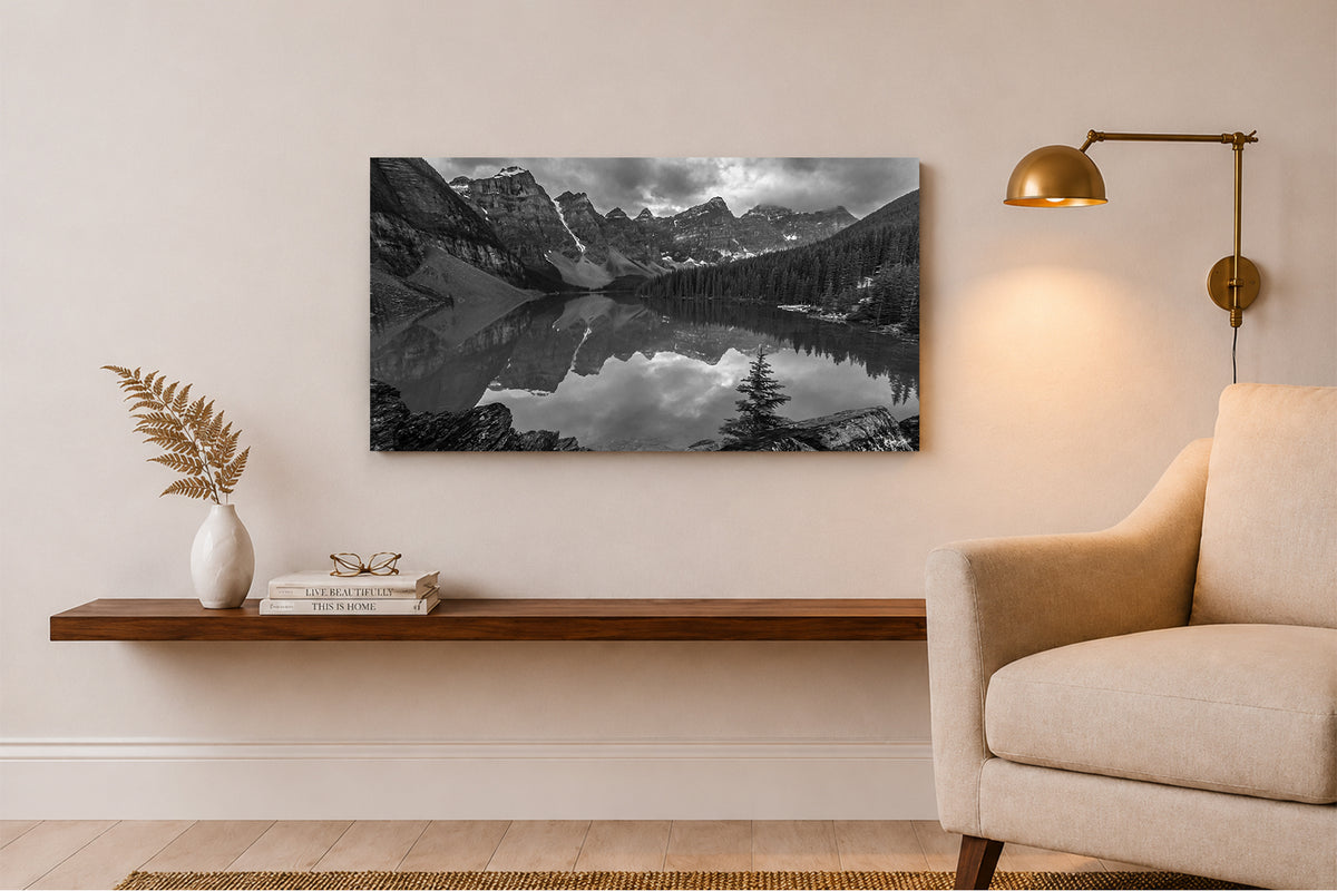 Moraine Lake Monochrome