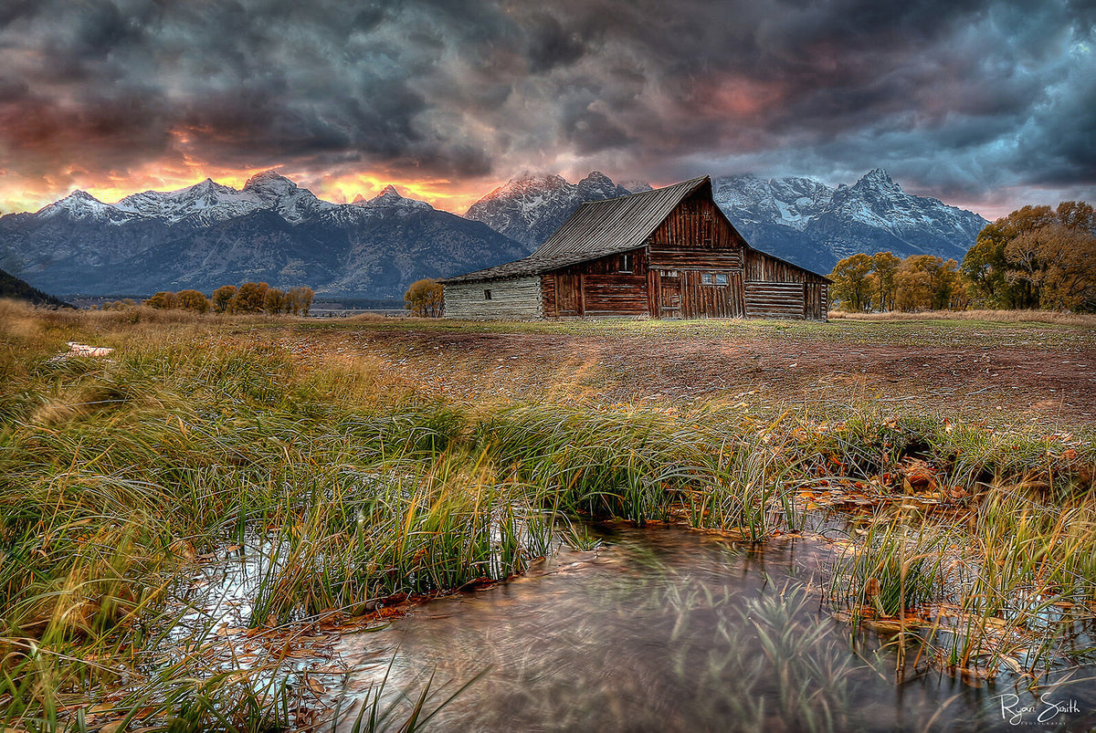 Teton Nightfire - Grand Tetons National Park