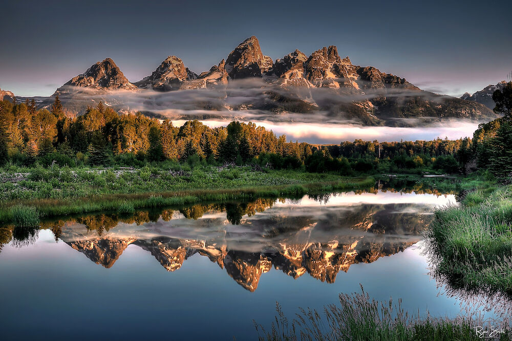 Hazy Reflections - Grand Tetons National Park