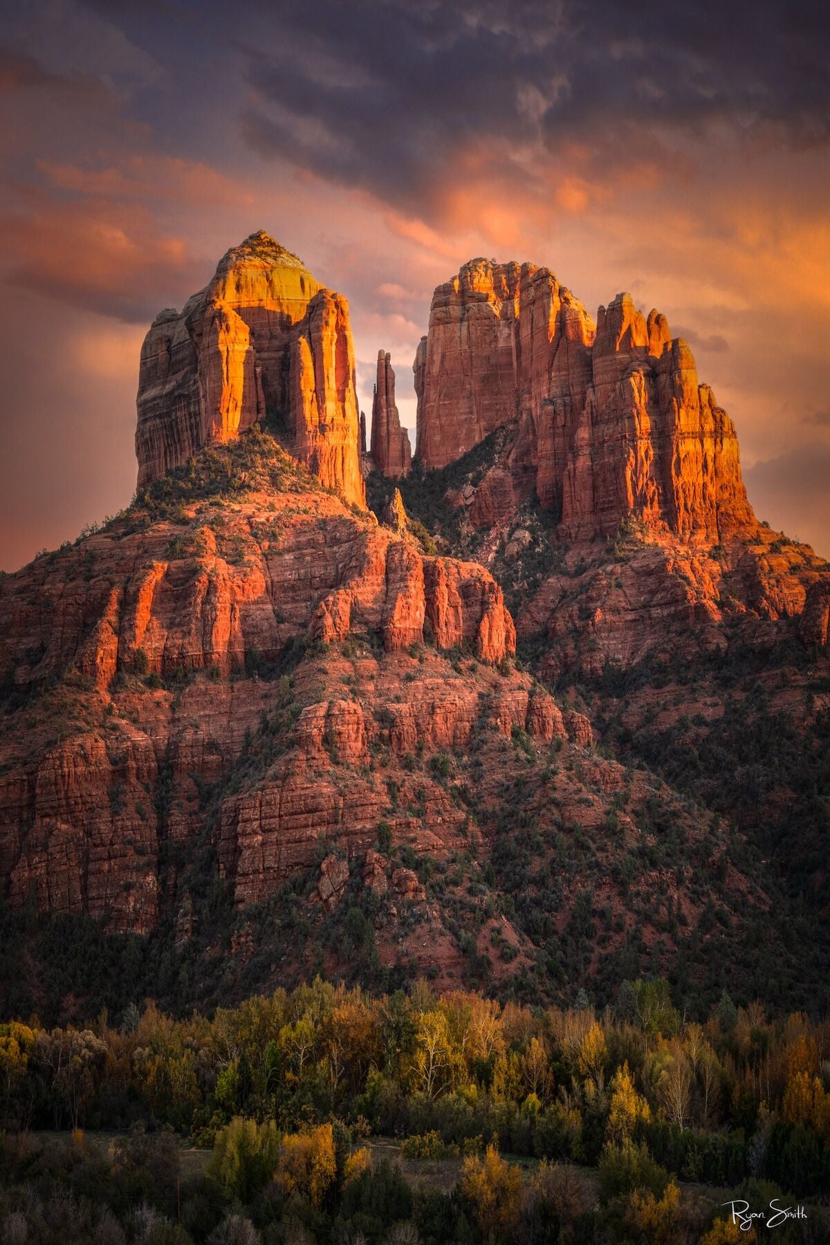 Sedona Glow - Vertical - Cathedral Rock, Sedona, Arizona