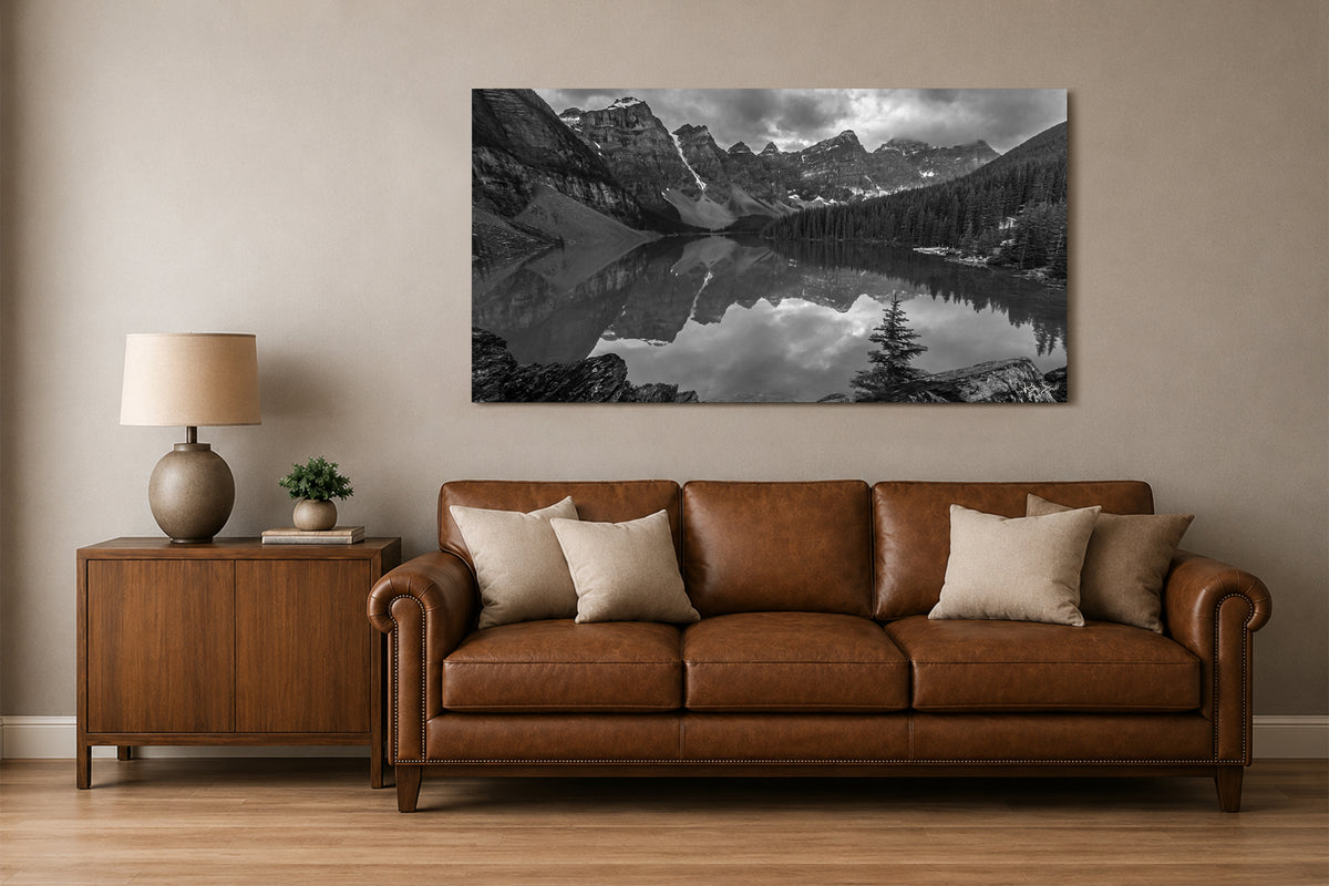 Moraine Lake Monochrome