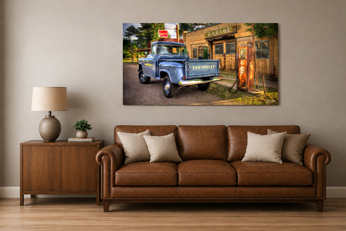 Old Blue - Vintage Auto Wall Art