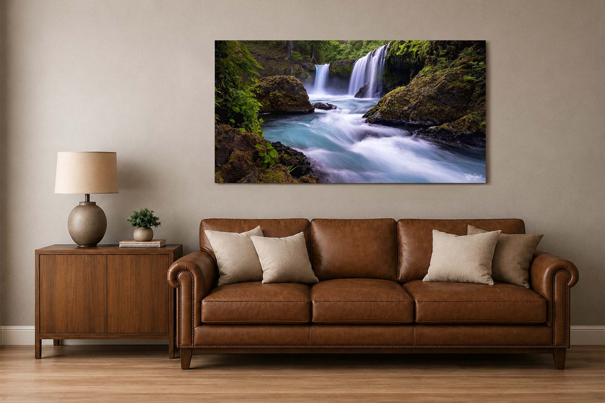 Spirit Falls Pano - Columbia River Gorge