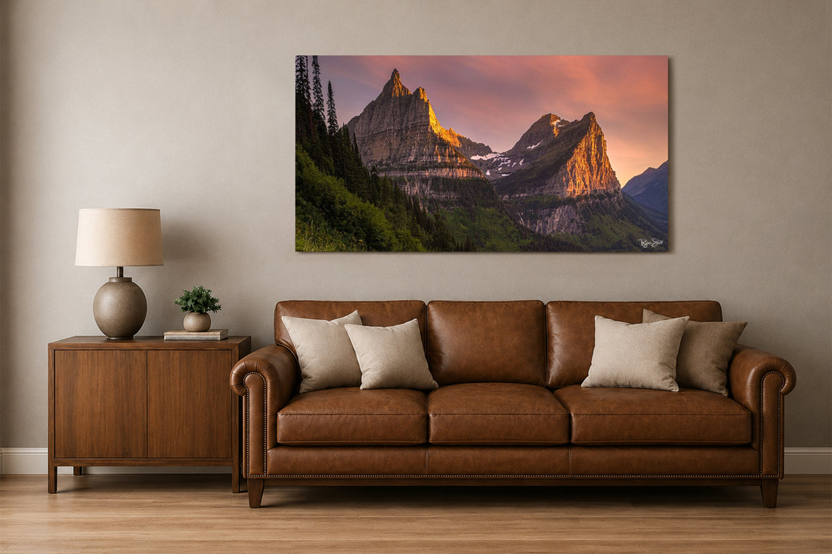 Crimson Peaks - Glacier National Park