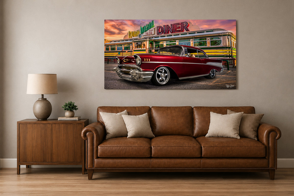 Diner 57 - Vintage Auto Wall Art