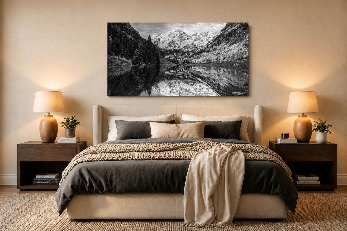 Maroon Bells Monochrome