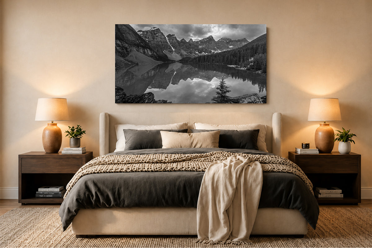 Moraine Lake Monochrome
