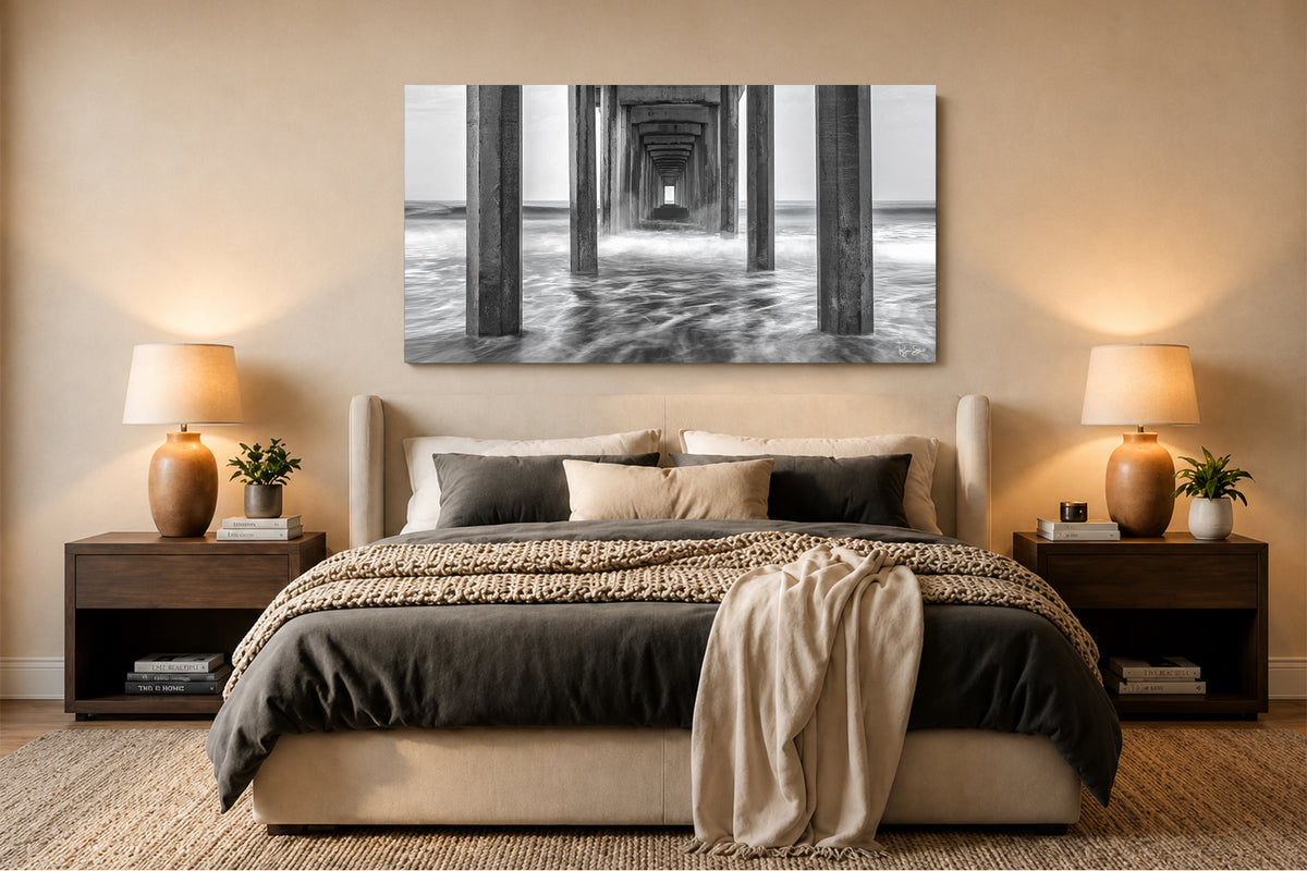 Scripps Pier Monochrome