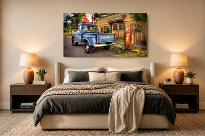 Old Blue - Vintage Auto Wall Art
