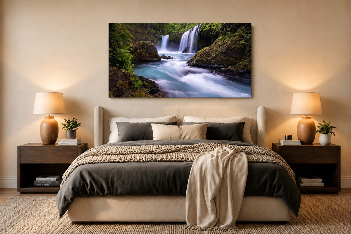 Spirit Falls Pano - Columbia River Gorge