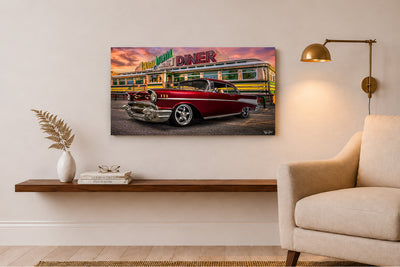 Diner 57 - Vintage Auto Wall Art