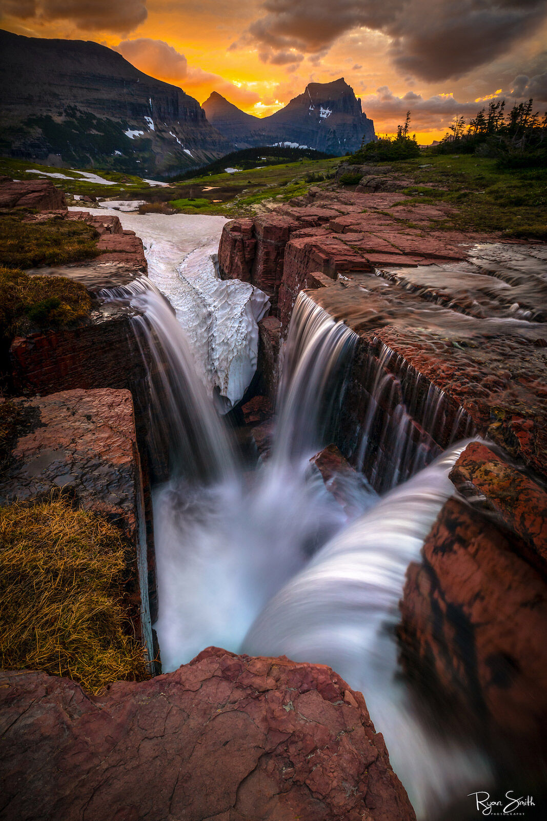 Triple Falls - Glacier National Park