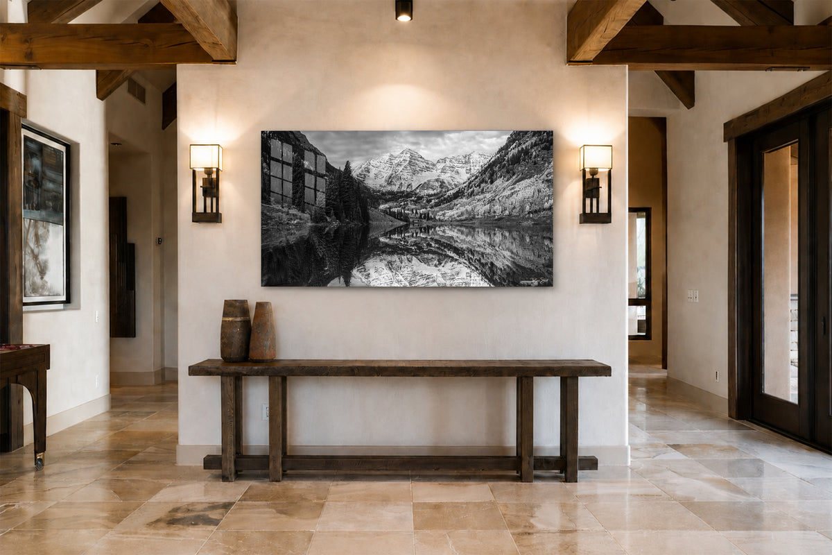 Maroon Bells Monochrome