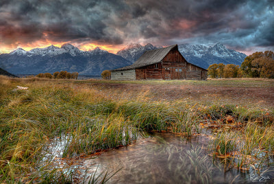 Teton Nightfire - Grand Tetons National Park