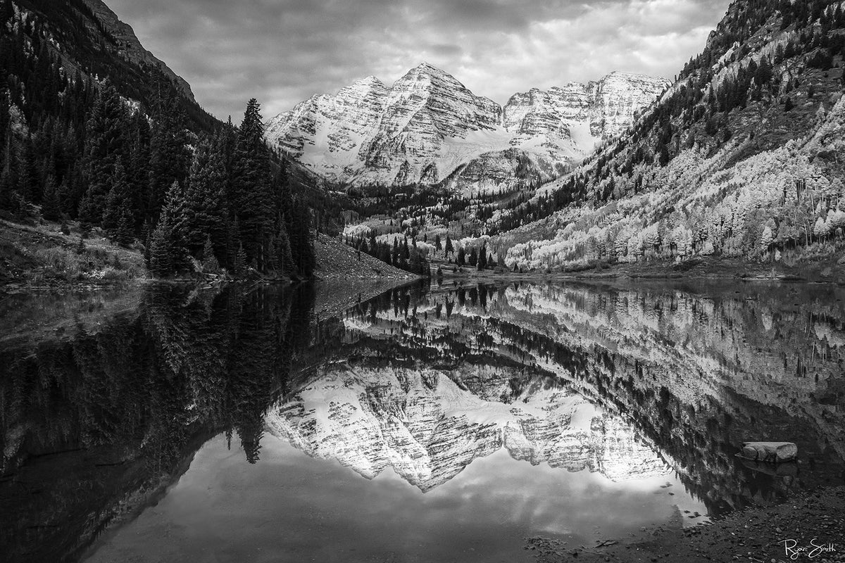Maroon Bells Monochrome