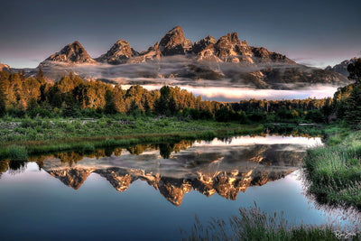 Hazy Reflections - Grand Tetons National Park