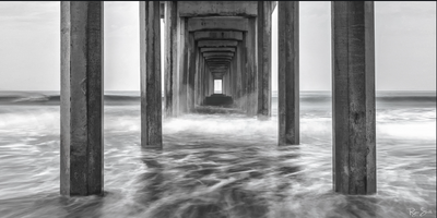 Scripps Pier Monochrome