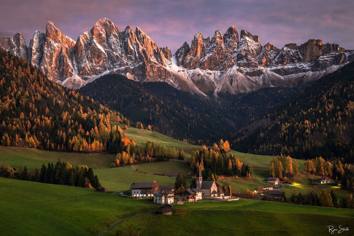 Autumn Dreamlight of the Dolomites - Italy